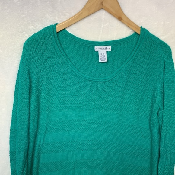 Caribbean Joe Green Sweater - Picture 2 of 7